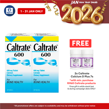 Caltrate 600 with Calcium 2x60s | Bone Health Caltrate