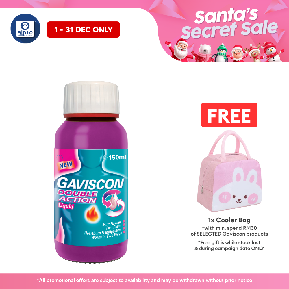Gaviscon Double Action Liquid 150ml | Provides Dual Relief Gaviscon