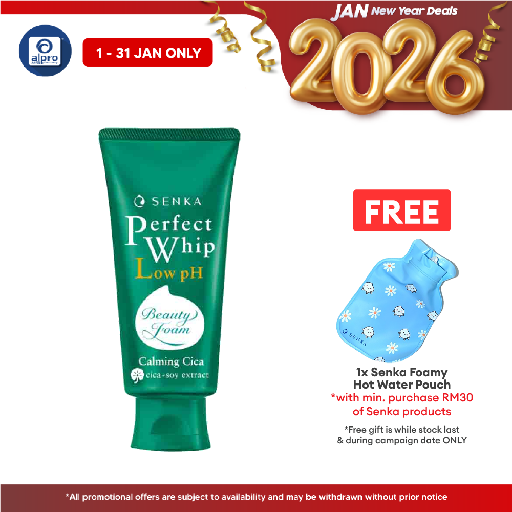 Senka Perfect Whip Low PH Cica Facial form Cleanser 100g Alpro Pharmacy