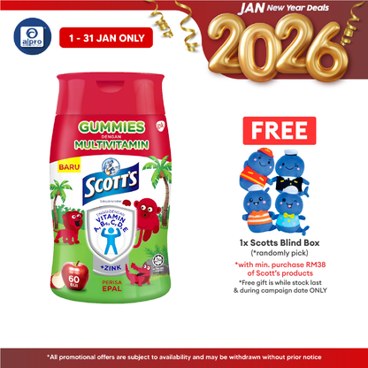 Scotts Multivitamin Gummies Apple 60s | Supports Growth Development Scotts