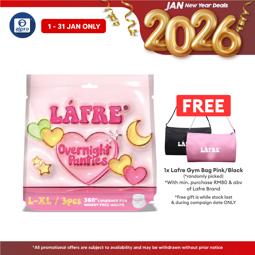 Lafre Overnight Panties L-XL 3s | 360° Leak Protection Alpro Pharmacy