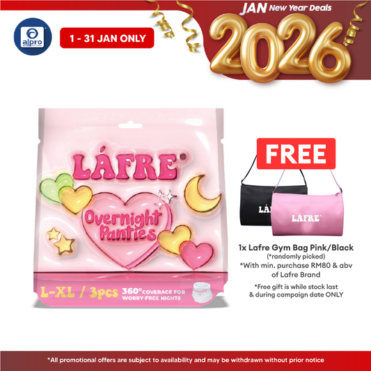 Lafre Overnight Panties L-XL 3s | 360° Leak Protection Alpro Pharmacy