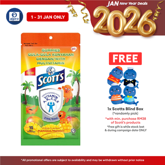 Scotts Multivit Gummies Mango 15s Scotts