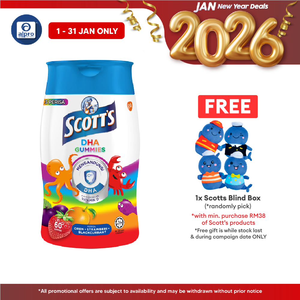 Scotts DHA Gummies Assorted 60s | Brain Health Scotts