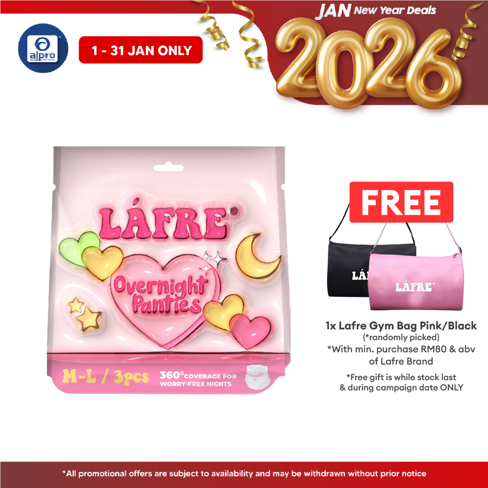 Lafre Overnight Panties M-L 3s | 360° Leak Protection Lafre