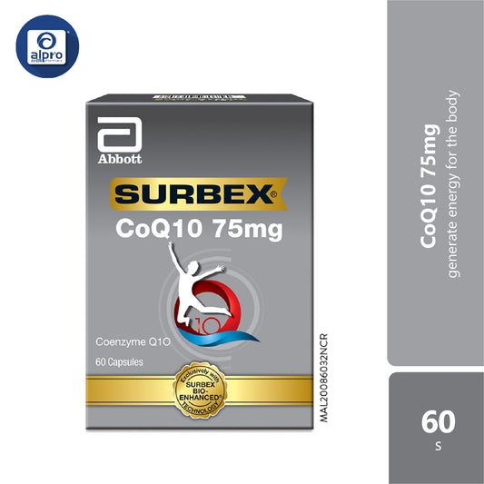 Abbott Surbex Coq10 75mg 60s | Heart Health Abbott Surbex