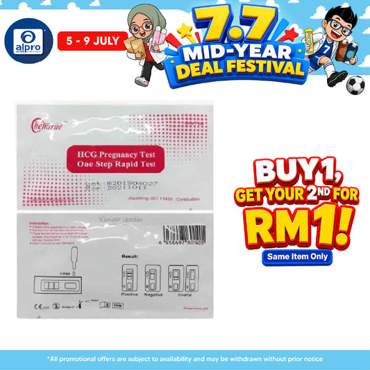 Chemtrue One-Step Pregnancy Test Kit Cassette Format 1s Alpro Pharmacy