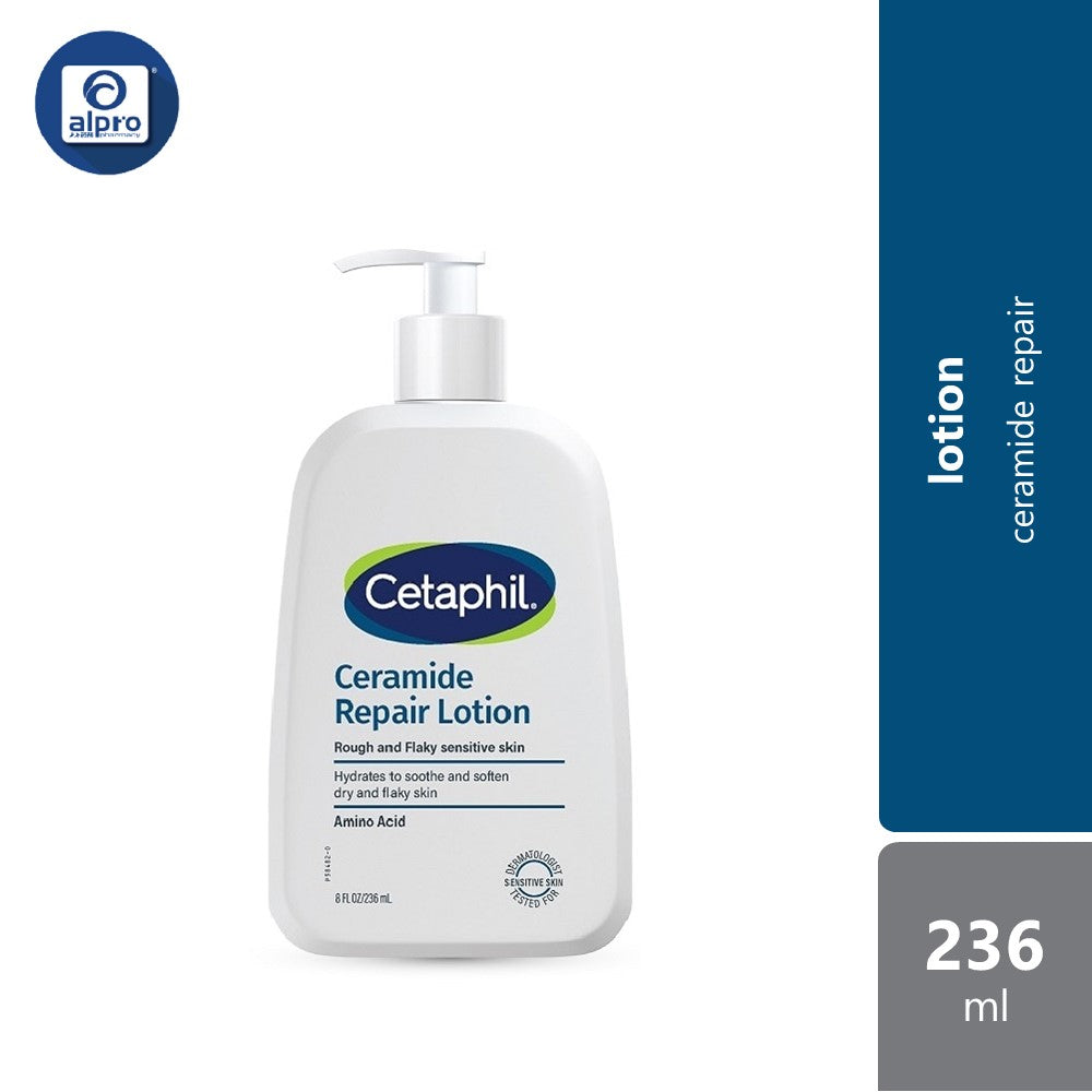 Cetaphil Ceramide Repair Lotion 236mL | Hydrate & Sooth Dry Flaky Skin Cetaphil