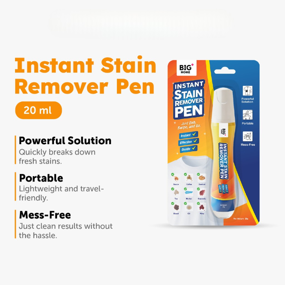[Group Buy Delivery Starts 30/3/2026] Big + Instant Stain Remover Pen 20ml | Powerful Group Buy