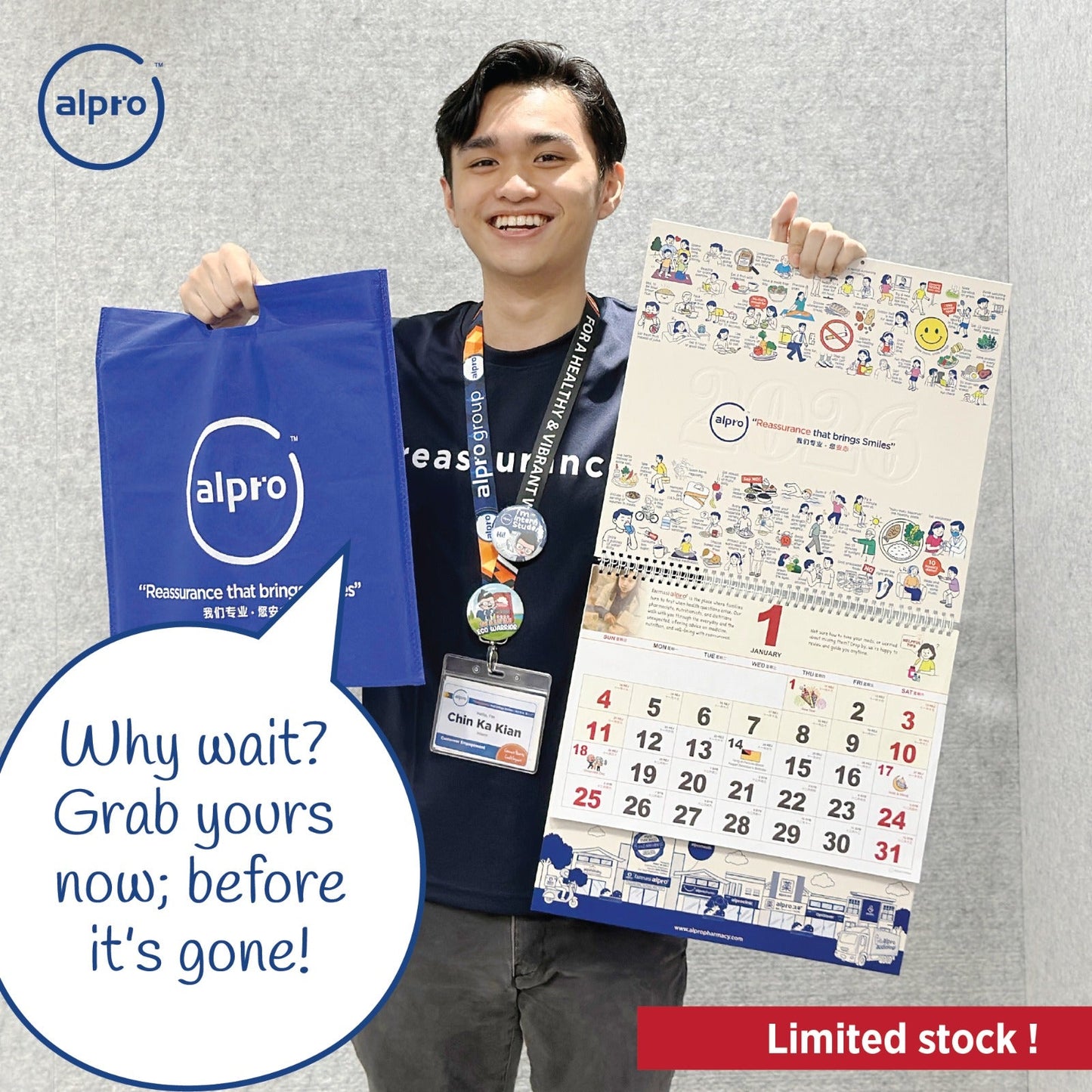[Pre-Order Delivery Starts: 8/12/2025] Alpro Premium Calendar 2026 1s Alpro