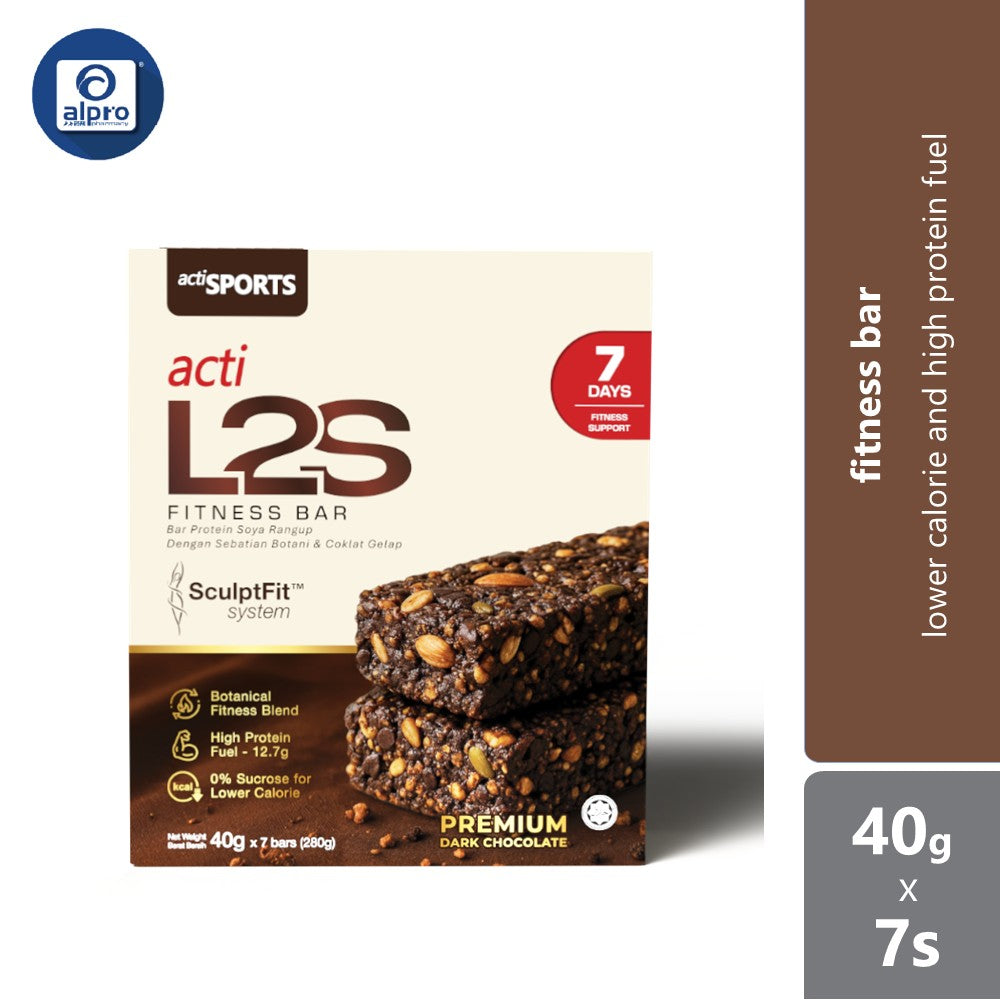 Actisport Acti L2s Fitness Bar 40g 7s | Lower Calorie And High Protein Fuel ACTI