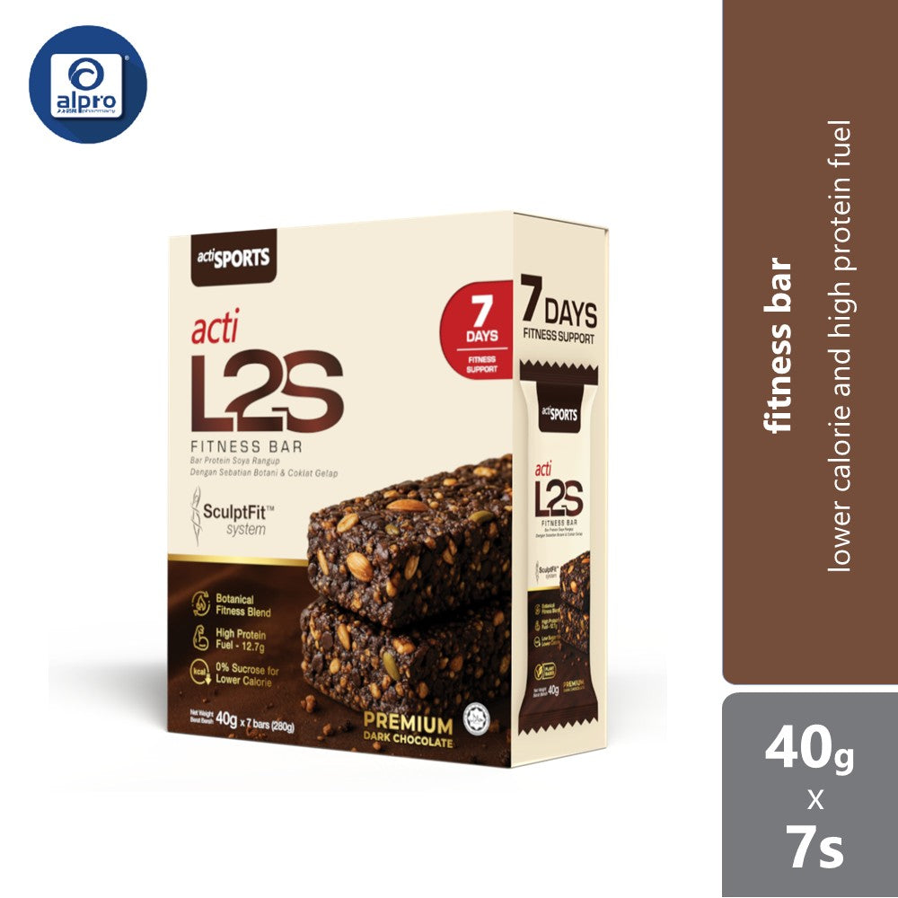 Actisport Acti L2s Fitness Bar 40g 7s | Lower Calorie And High Protein Fuel ACTI