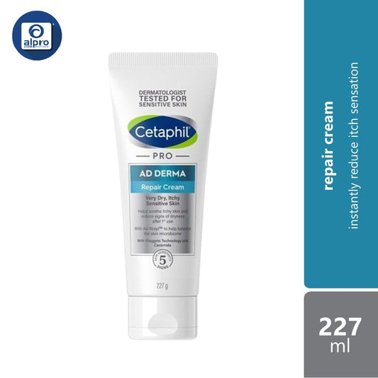 Cetaphil Pro Ad Derma Repair Cream 227ml | Instantly Reduce Itch Sensation Alpro Pharmacy