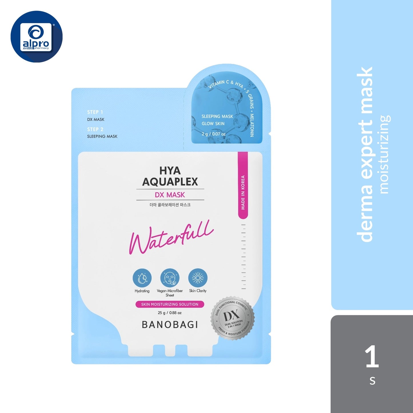 Banobagi Derma Expert Mask 1s (Acne Care/Moisturizing/Brightening/Pore Care/Firming) Banobagi