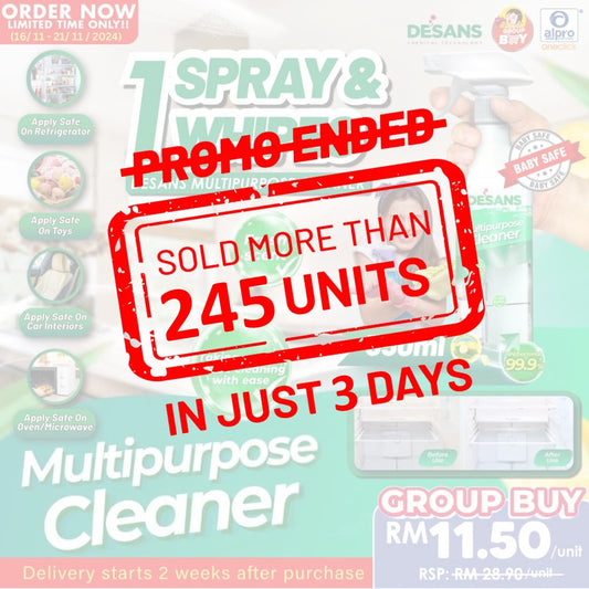 [Group Buy. Delivery starts: 25/11/2024] Desans Multipurpose Cleanser Group Buy