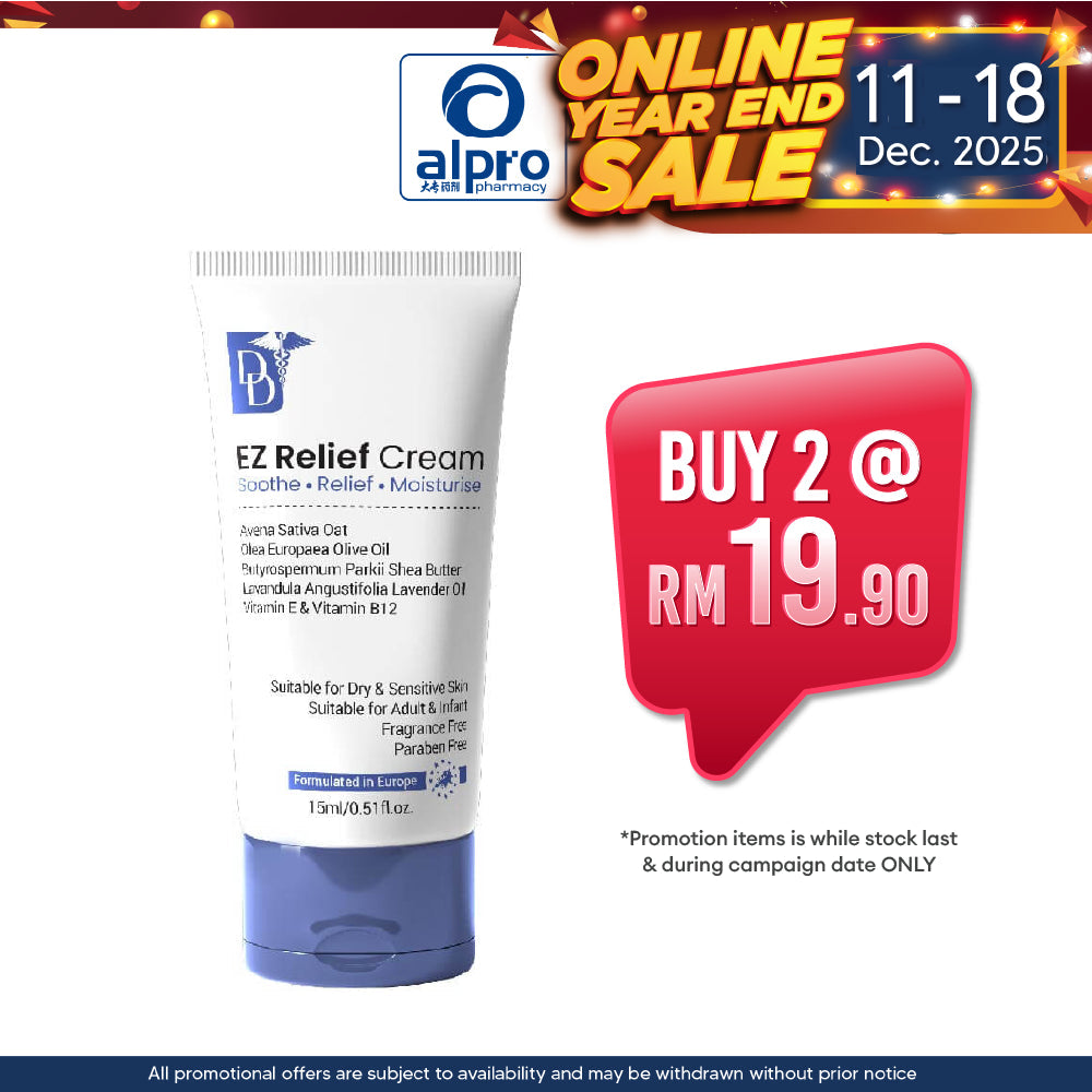 Travel Pack Dd Ecz Relief Cream 15ml | Cream For Dry, Itchy Skin DD