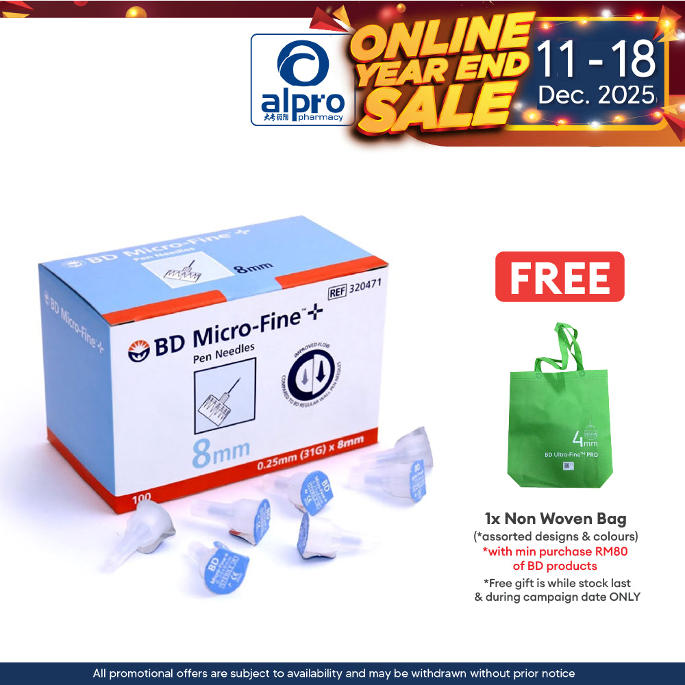 BD Micro-fine Needle 0.25mm(31g)x8mm 100s BD