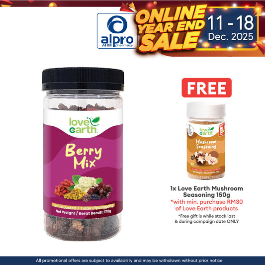 Love Earth Berry Mix 170g | 100% Retain Natural Nutrients Love Earth