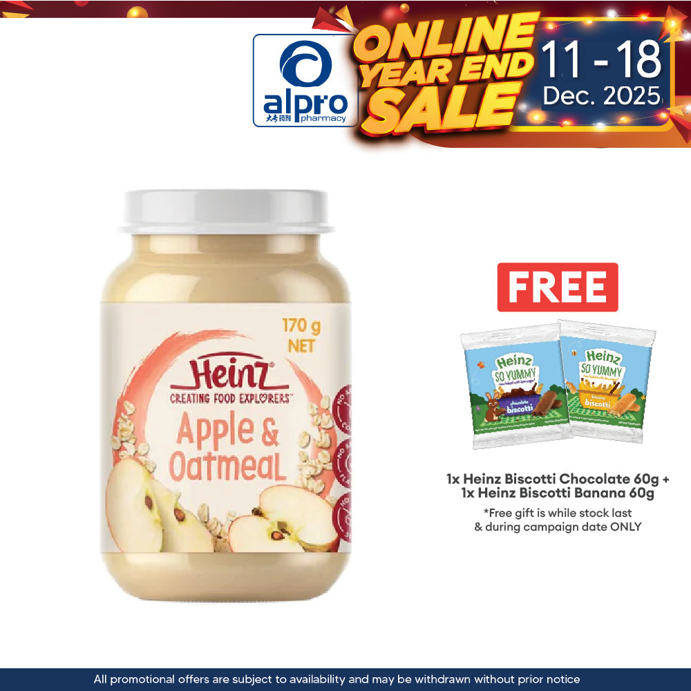 Heinz Apple & Oatmeal Jar Food 170g | Fruity Meal Heinz