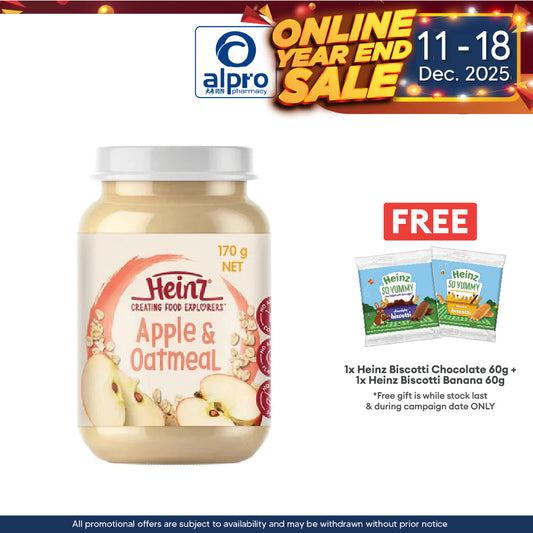 Heinz Apple & Oatmeal Jar Food 170g | Fruity Meal Heinz