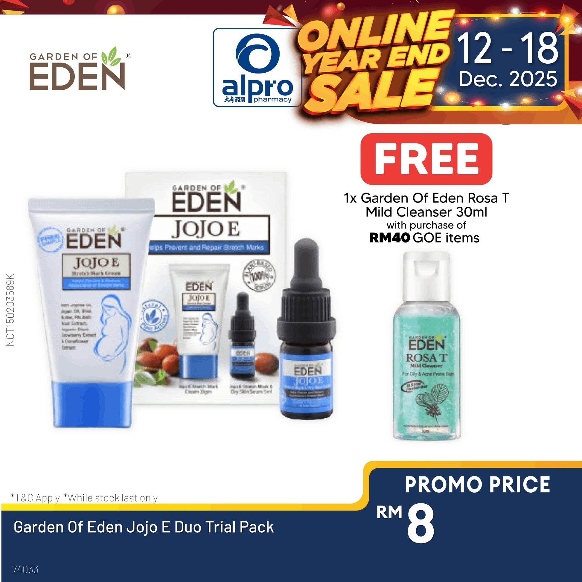 Garden Of Eden Jojo E Duo Trial Pack Alpro Pharmacy