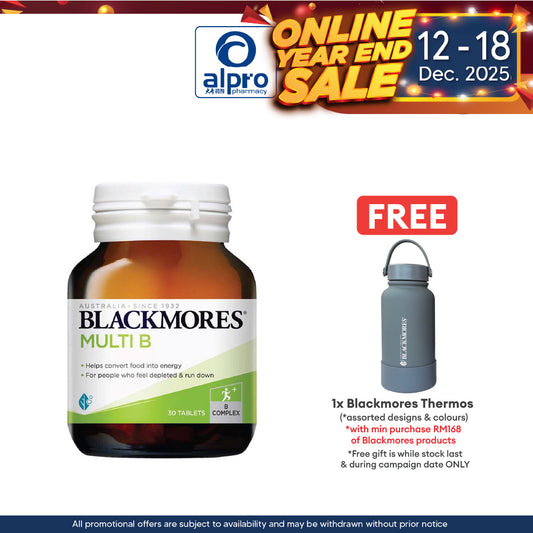Blackmores Multi B 30s | Relieve Fatigue Blackmores