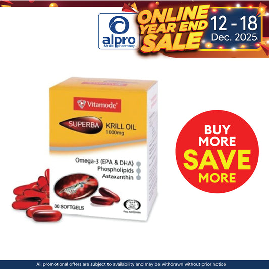 Vitamode Superba Krill Oil 1000mg 30s | Improves Energy Level