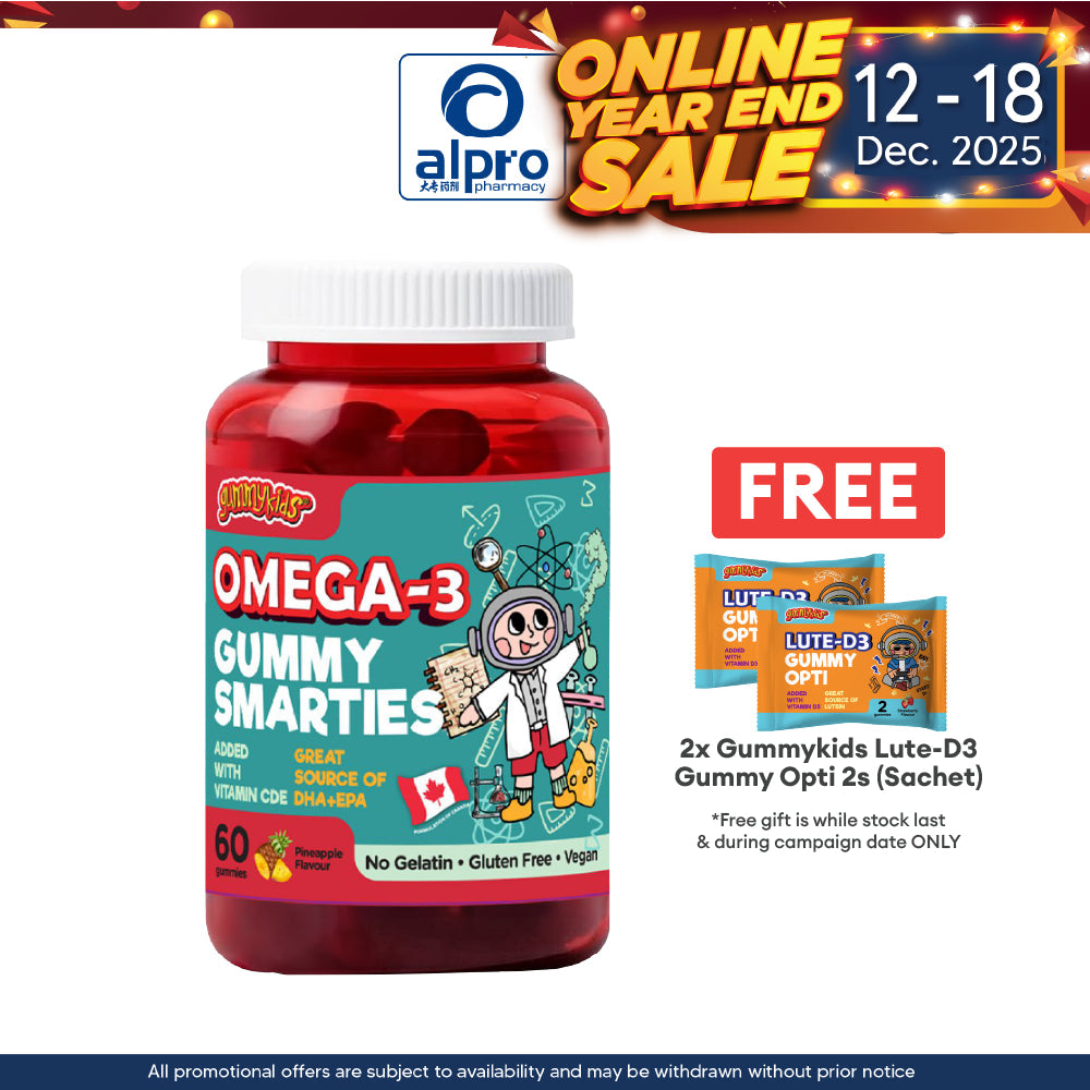 (new) Gummykids Omega-3 Gummy Smarties 60s Alpro Pharmacy
