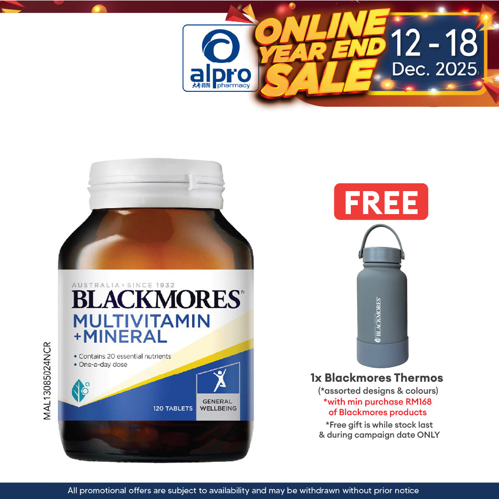 Blackmores Multivitamins + Minerals 120s | General Well-being Blackmores