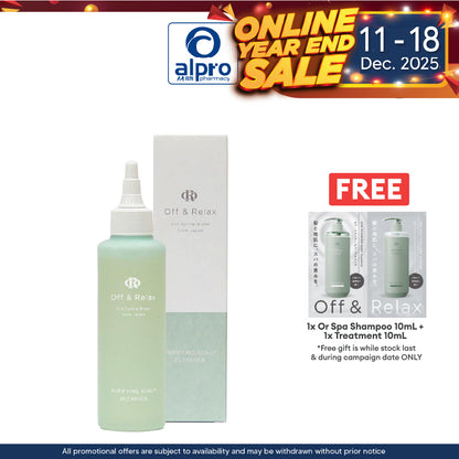 Off & Relax Spa Purifying Scalp Cleanser 150ml | Gently Cleanses and Purifies Scalp Alpro Pharmacy