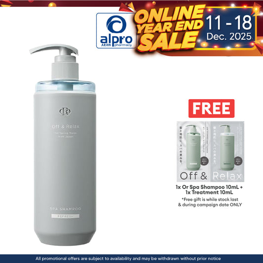 Off & Relax Spa Shampoo Refresh Cassis & Muguet Scent 460ml Alpro Pharmacy