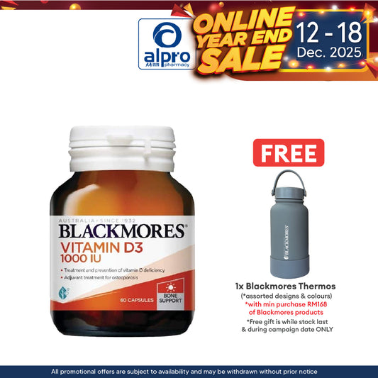 Blackmores Vitamin D3 1000IU 60s | Supporting Immune System Blackmores