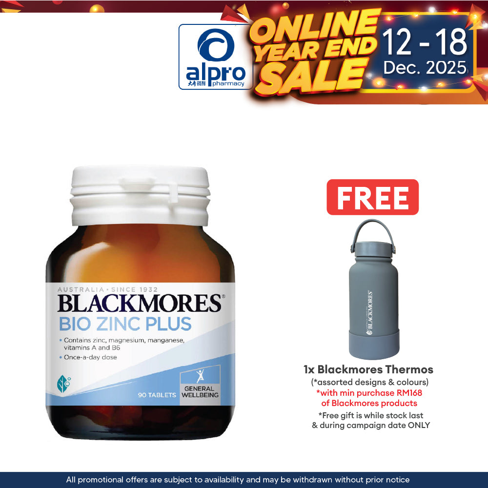 Blackmores Bio Zinc Plus 90s | Well-being Blackmores
