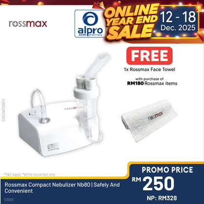 Rossmax Compact Nebulizer Nb80 | Safely And Convenient Alpro Pharmacy