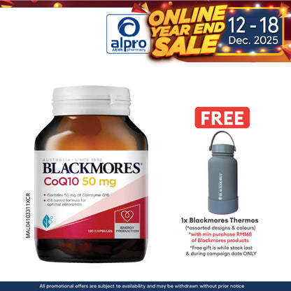 Blackmores CoQ10 50mg 120s | Heart Health Alpro Pharmacy