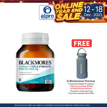 Blackmores Omega 3 Triple Strength Fish Oil 1500 Mg 30s | Helps Relief Inflammation Blackmores