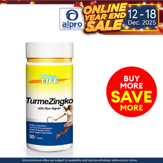 Powerlife Turmezingko with Piper Nigrum 30s | For Muscular Health Powerlife