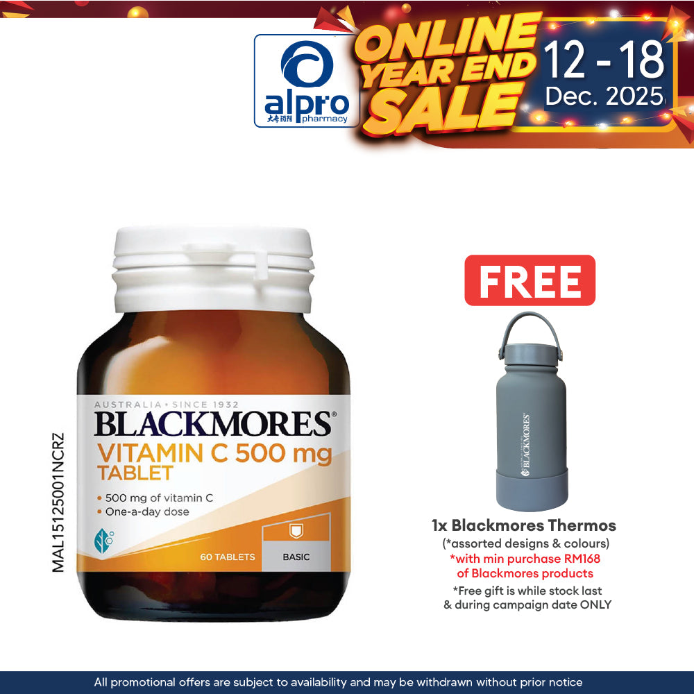 Blackmores Vitamin C 500mg 60s | Helps to Support Blood Vessels Blackmores