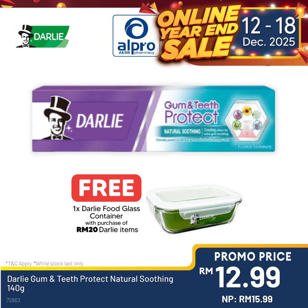 Darlie Gum & Teeth Protect Natural Soothing 140g Alpro Pharmacy