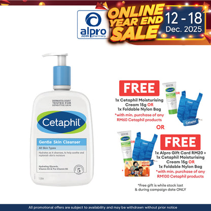 Cetaphil Gentle Skin Cleanser 1L | For Dry and Sensitive Skin Cetaphil