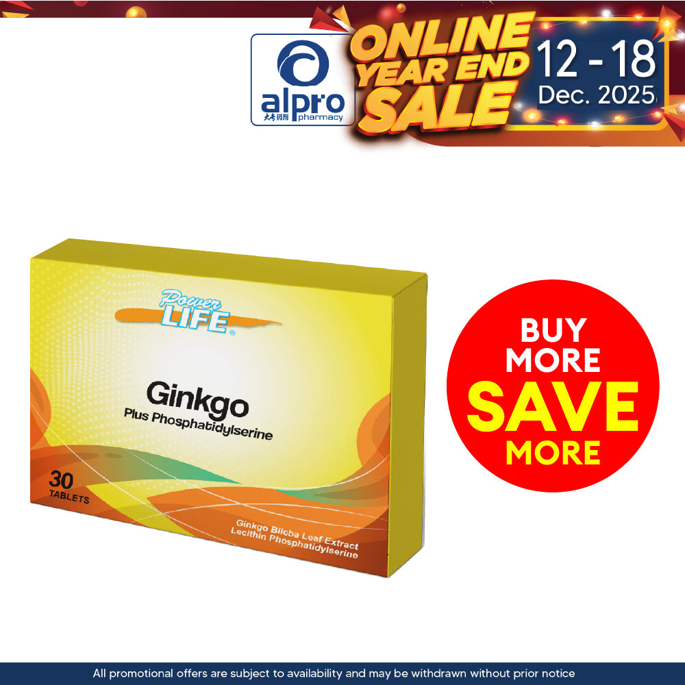 Powerlife Ginkgo Plus Phosphatidylserine 30s Alpro Pharmacy