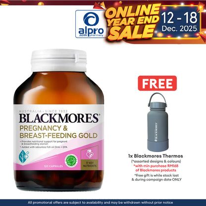 Blackmores Pregnancy And Breast-Feeding Gold 120s | For Pregnant and Nursing Mothers Blackmores