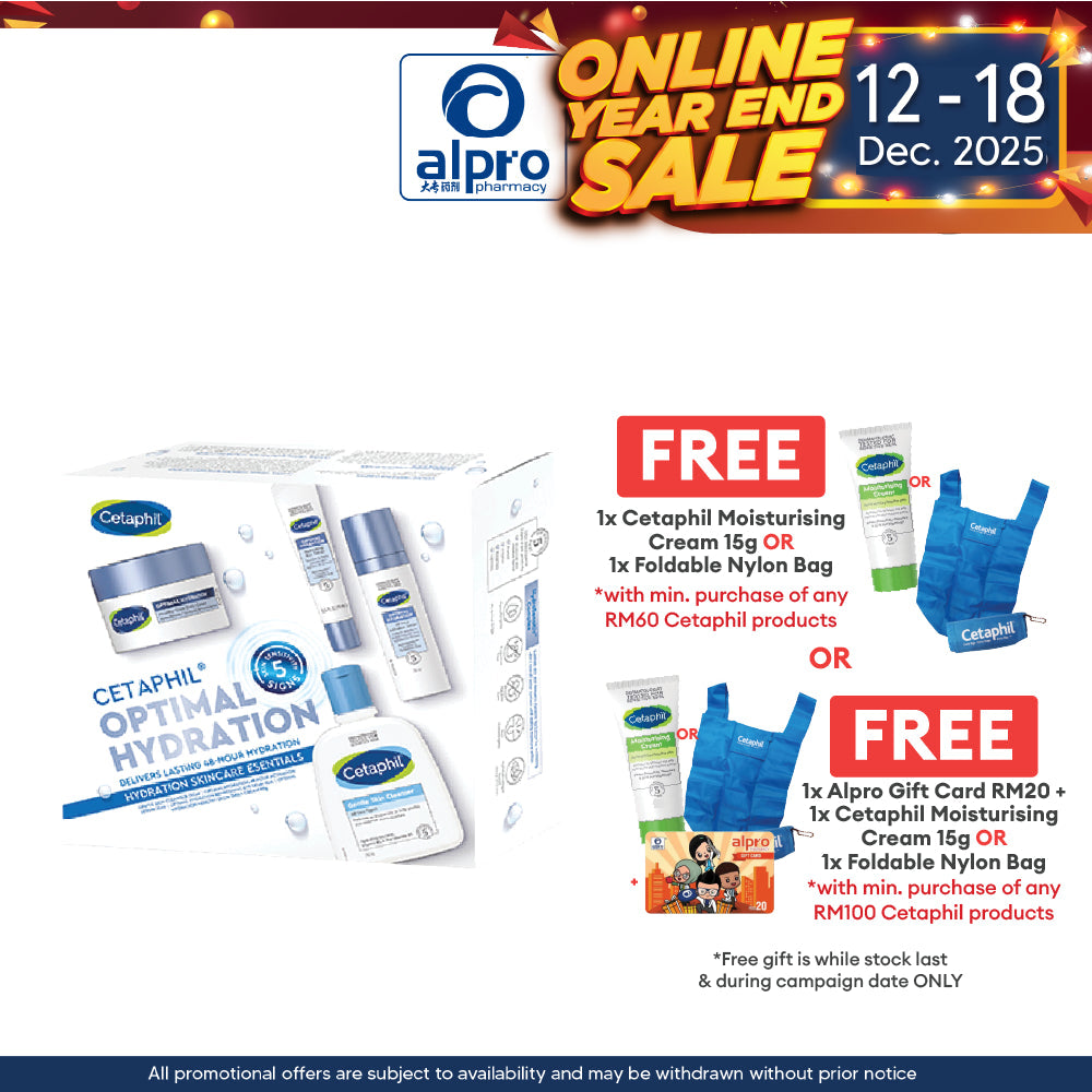 Cetaphil Optimal Hydration Regime 1 To 4 Steps Sets | Delivers Lasting 48-hours Hydration Alpro Pharmacy