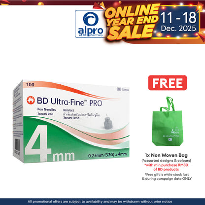 BD Ultra-fine Pro 32g 0.23x4mm 100s BD