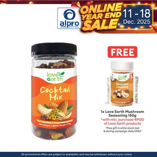 Love Earth Mixed Nuts (Mocktail/ Rainbow/ Cocktail) 170g | Organic and Natural Ingredients Love Earth