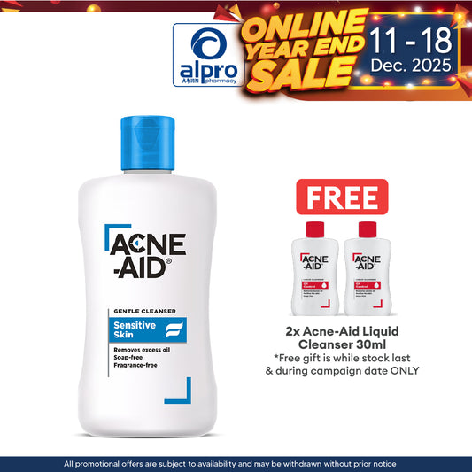 Acne-Aid Gentle Cleanser Sensitive Skin 100ml | Soap-Free Gentle Cleanser Acne-Aid