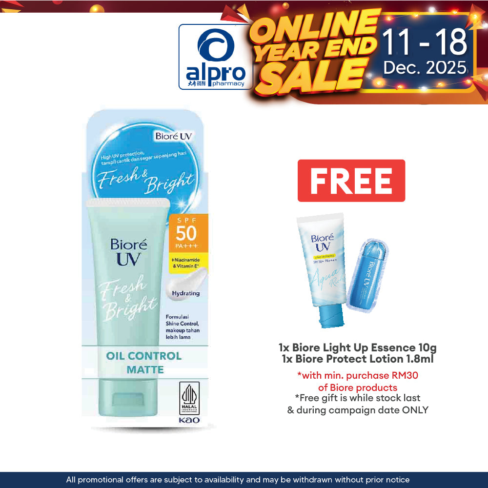 Biore UV Fresh & Bright Oil Control Matte 30g Biore