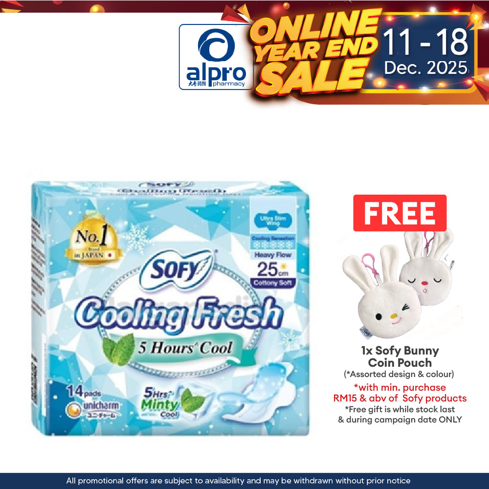 Sofy Cooling Day 14s (25cm Ultra Slim Wing \ 26cm Maxi Wing) Sofy