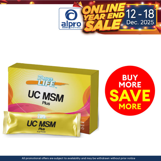 Powerlife UC MSM Plus 7s x 6.2g Powerlife