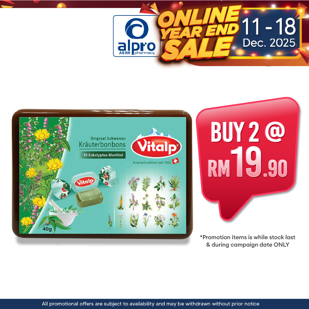 Vitalp Herbal Drops with Eucalyptus 10s | Soothe Sore Throats Vitalp